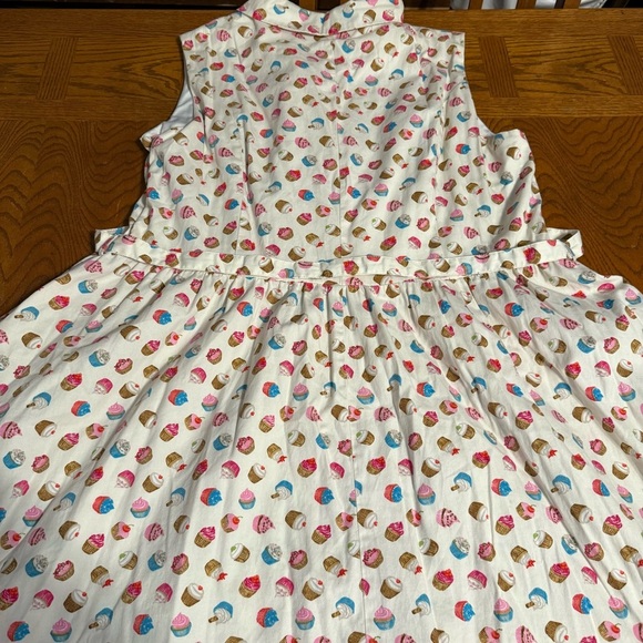 Lindy Bop Matilda Cupcake Print Fit & Flare Dress 18 Retro Inspired Rockabilly - Picture 16 of 16